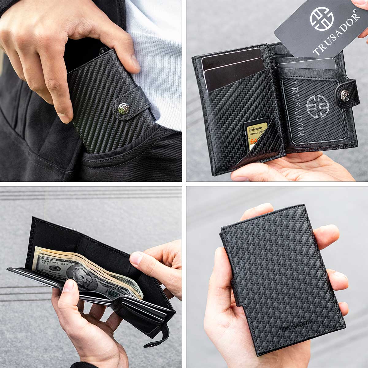 Venice Functional Trifold Wallet Trusador