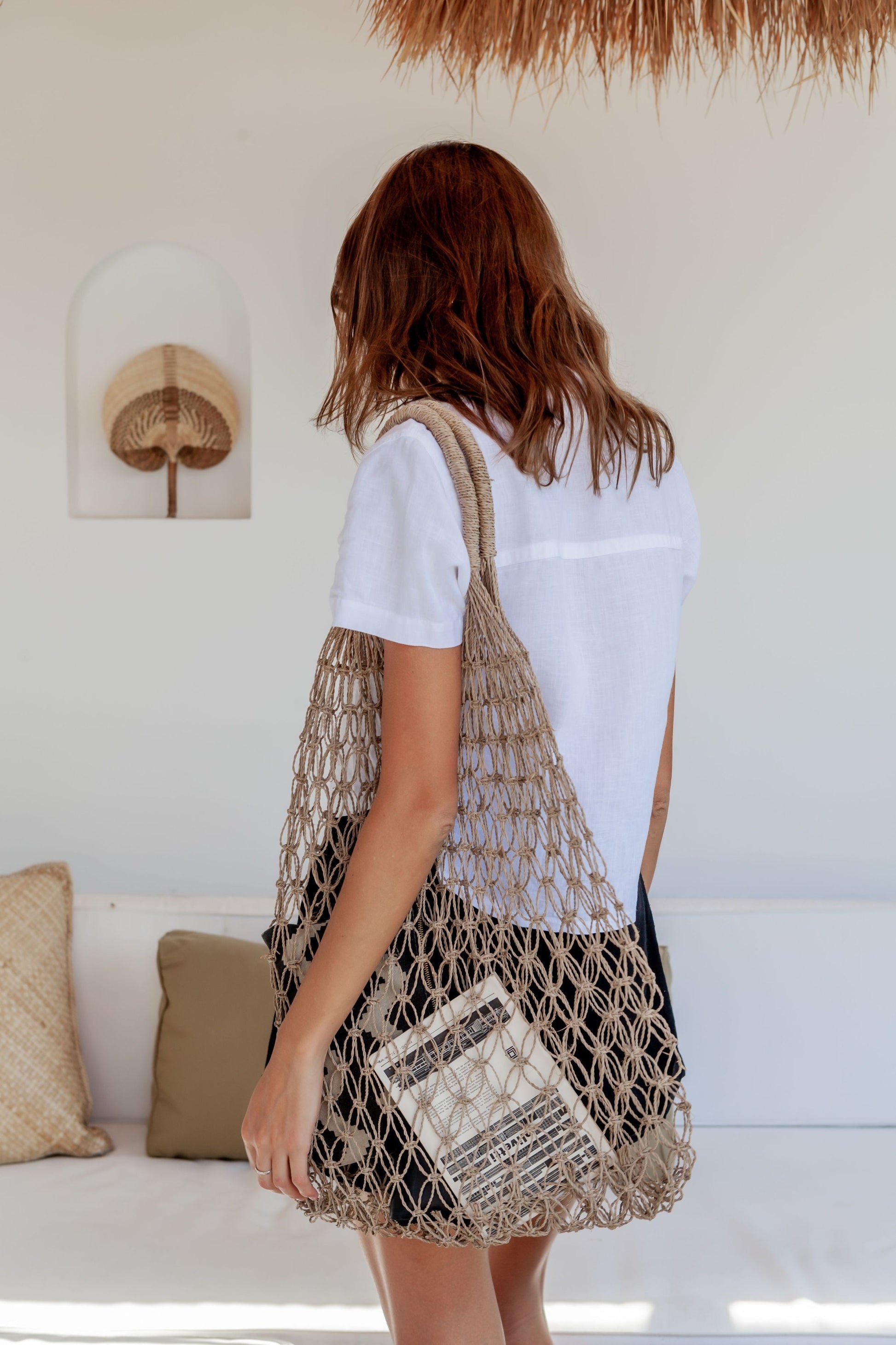 Natural Net Market Tote Village Thrive