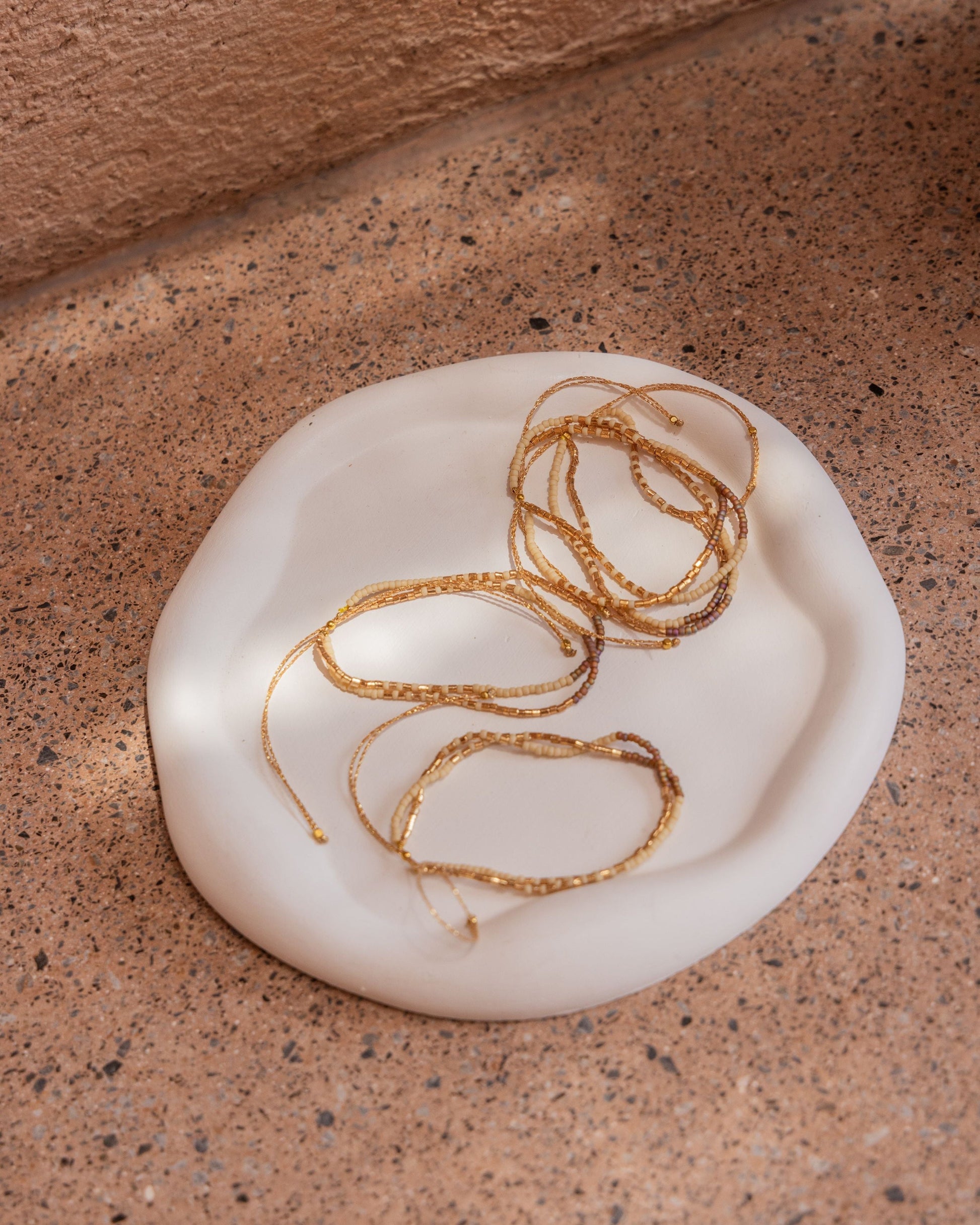 Golden Beaded Bracelet Village Thrive