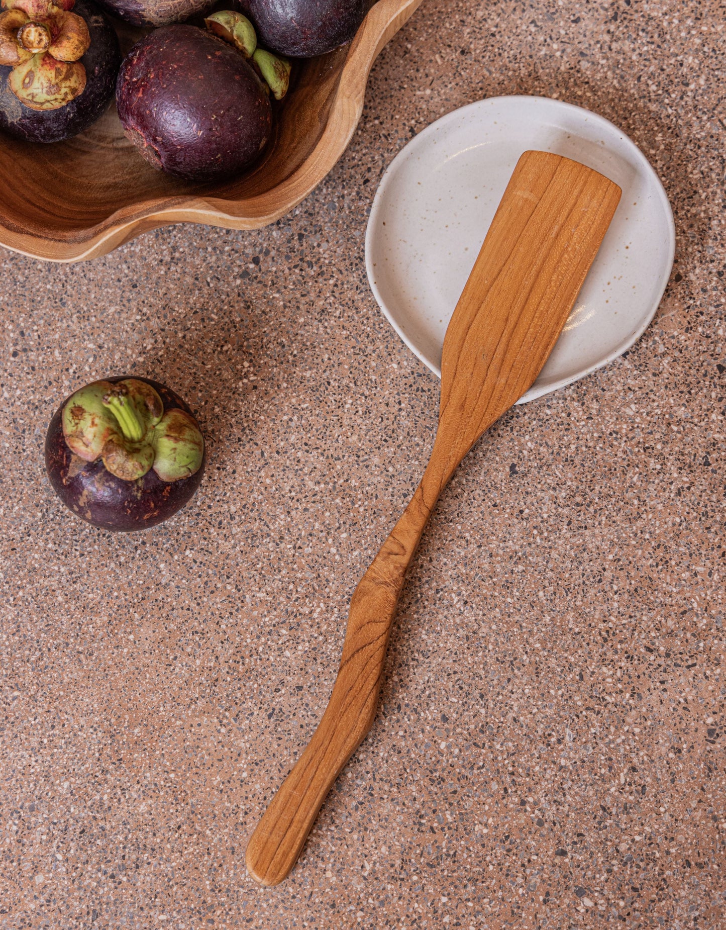 Teak Wavy Spatulas Village Thrive
