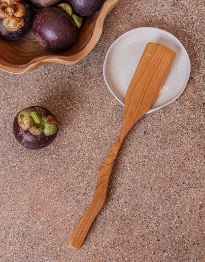 Teak Wavy Spatulas Village Thrive