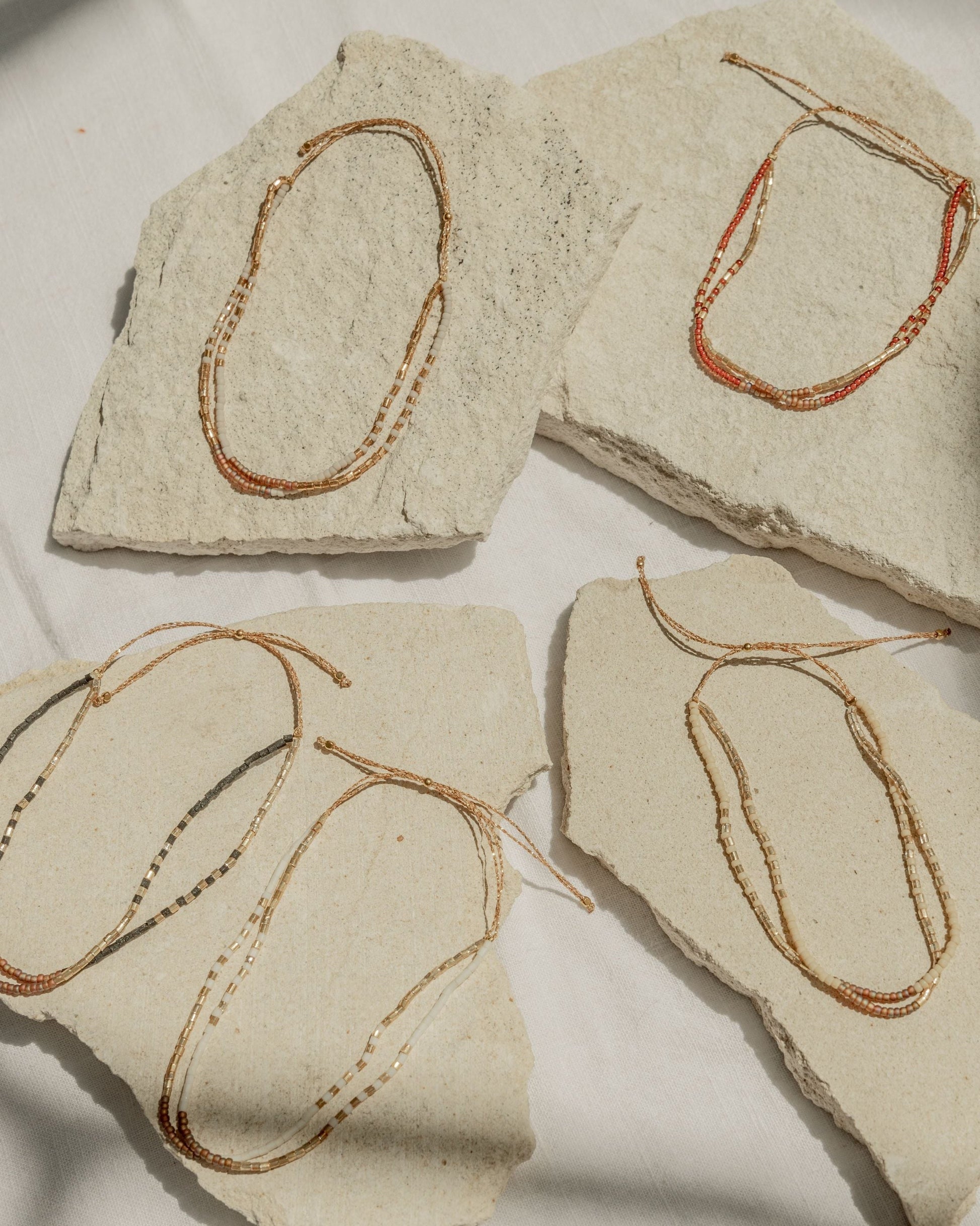 Golden Beaded Bracelet Village Thrive