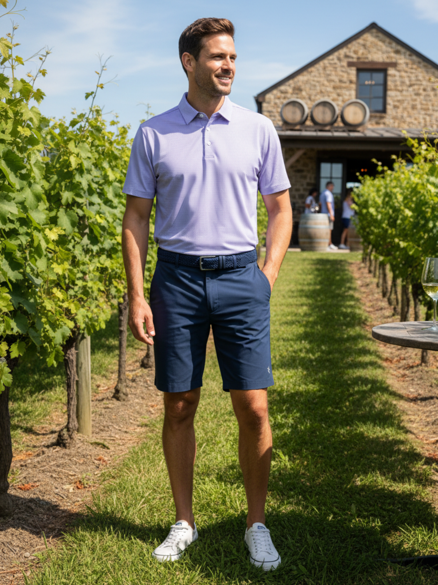 Vineyard Polo White Water Life
