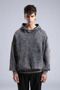 Vintage Distressed Hoodie - Oversized Washed Pullover Sweatshirt Withinblack
