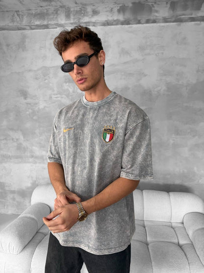 Vintage Italia T-Shirt – Italian Pride Cotton Tee Withinblack