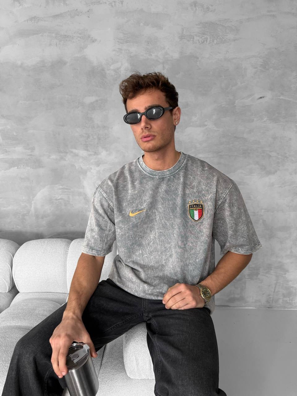 Vintage Italia T-Shirt – Italian Pride Cotton Tee Withinblack