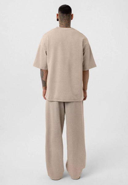 Vintage Washed Look Oversized Tracksuit Set Withinblack
