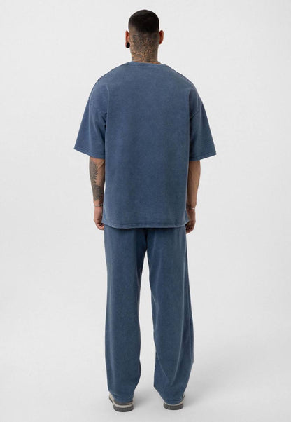 Vintage Washed Look Oversized Tracksuit Set Withinblack
