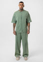 Vintage Washed Look Oversized Tracksuit Set Withinblack