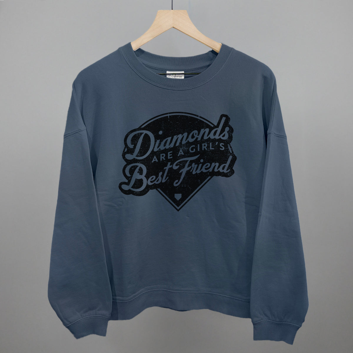 Diamonds Are A Girl's Best Friend (Vintage Script) Ivy + Cloth