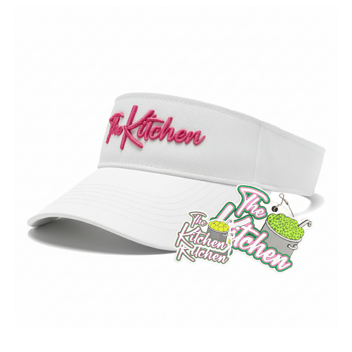 Pink Women's Visor The Kitchen Pickleball