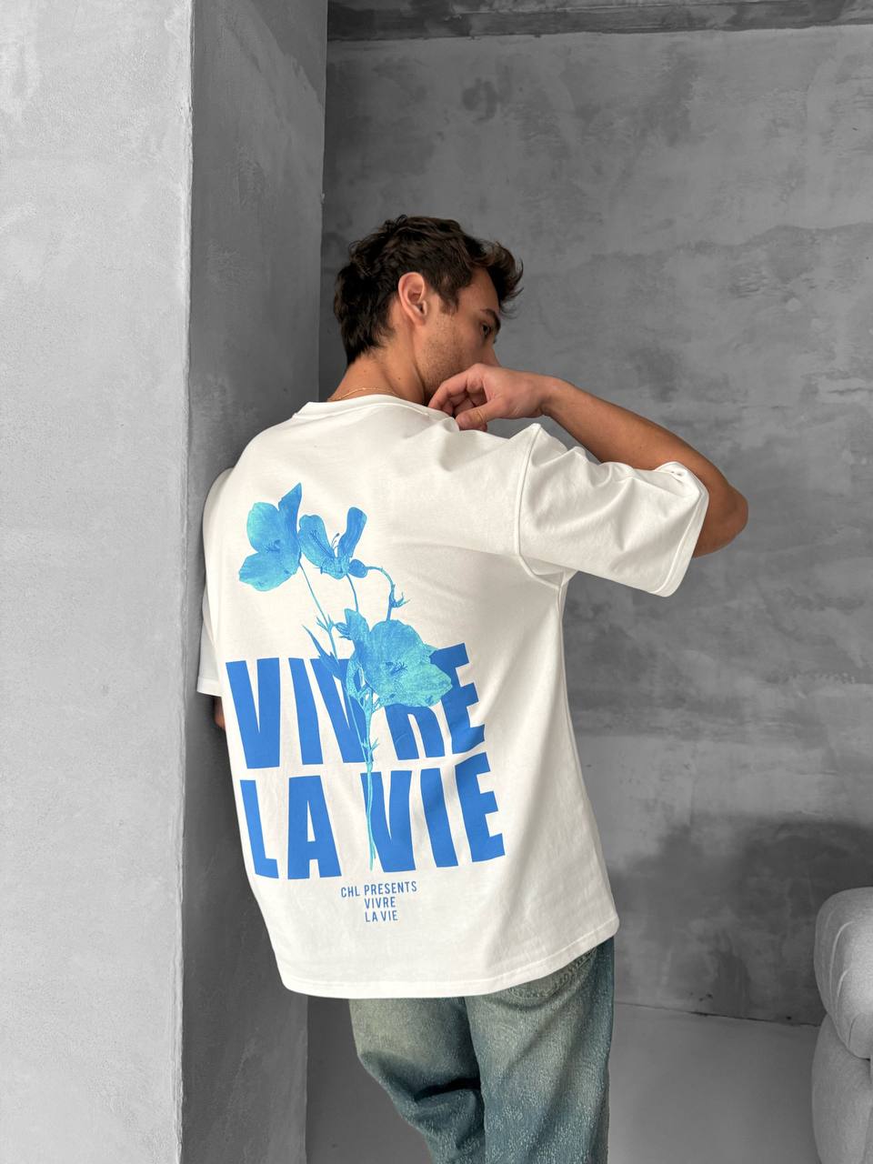Vivre La Vie Floral Graphic Cotton Tee Withinblack