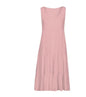 Sleeveless A-Line Beach Dress with Round Neck