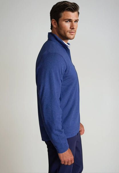 Voey Quarter Zip Sweatshirt - Tokyo Blue Buki