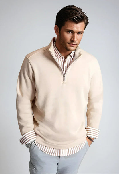 Voey Quarter Zip Sweatshirt - Camel Buki