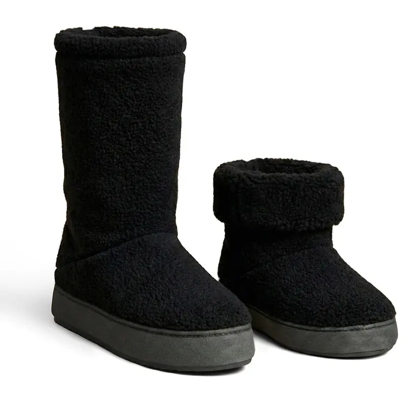Polar Feet Women's Snugs - Black Berber Polar Feet® LLC