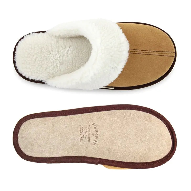 Polar Feet Women's Fine Suede Scuffs Polar Feet® LLC