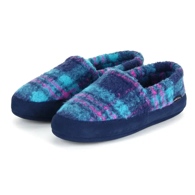 Women's Perfect Mocs - Peacock Plaid Polar Feet® LLC