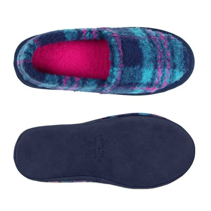 Women's Perfect Mocs - Peacock Plaid Polar Feet® LLC