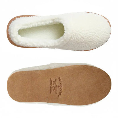 Polar Feet Women's Perfect Mocs - Cream Berber Polar Feet® LLC