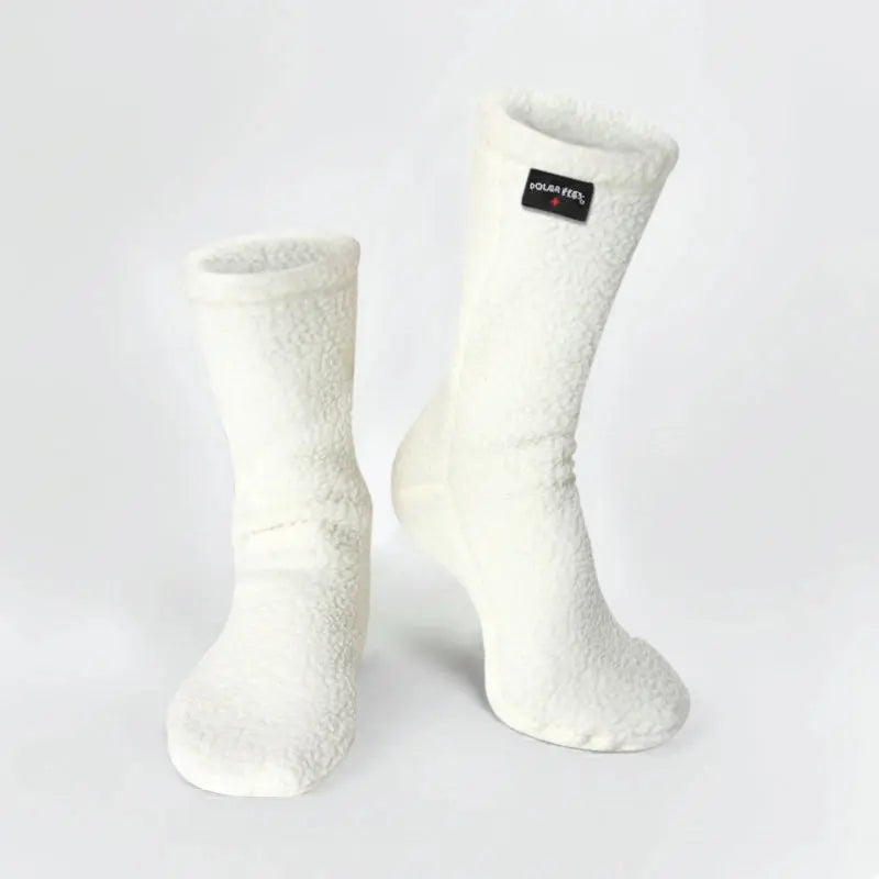 Polar Feet Supersoft Fleece Socks - Cream Polar Feet® LLC