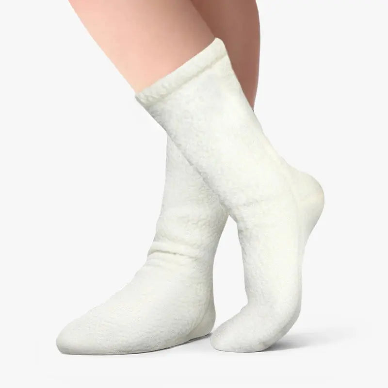 Polar Feet Supersoft Fleece Socks - Cream Polar Feet® LLC