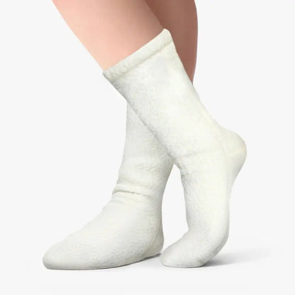 Polar Feet Supersoft Fleece Socks - Cream Polar Feet® LLC