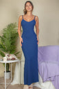 Ribbed Side Slit Long Cami Dress See size chart under “more details” The Fashion Celestial