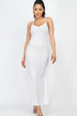 Ribbed Side Slit Long Cami Dress See size chart under “more details” The Fashion Celestial