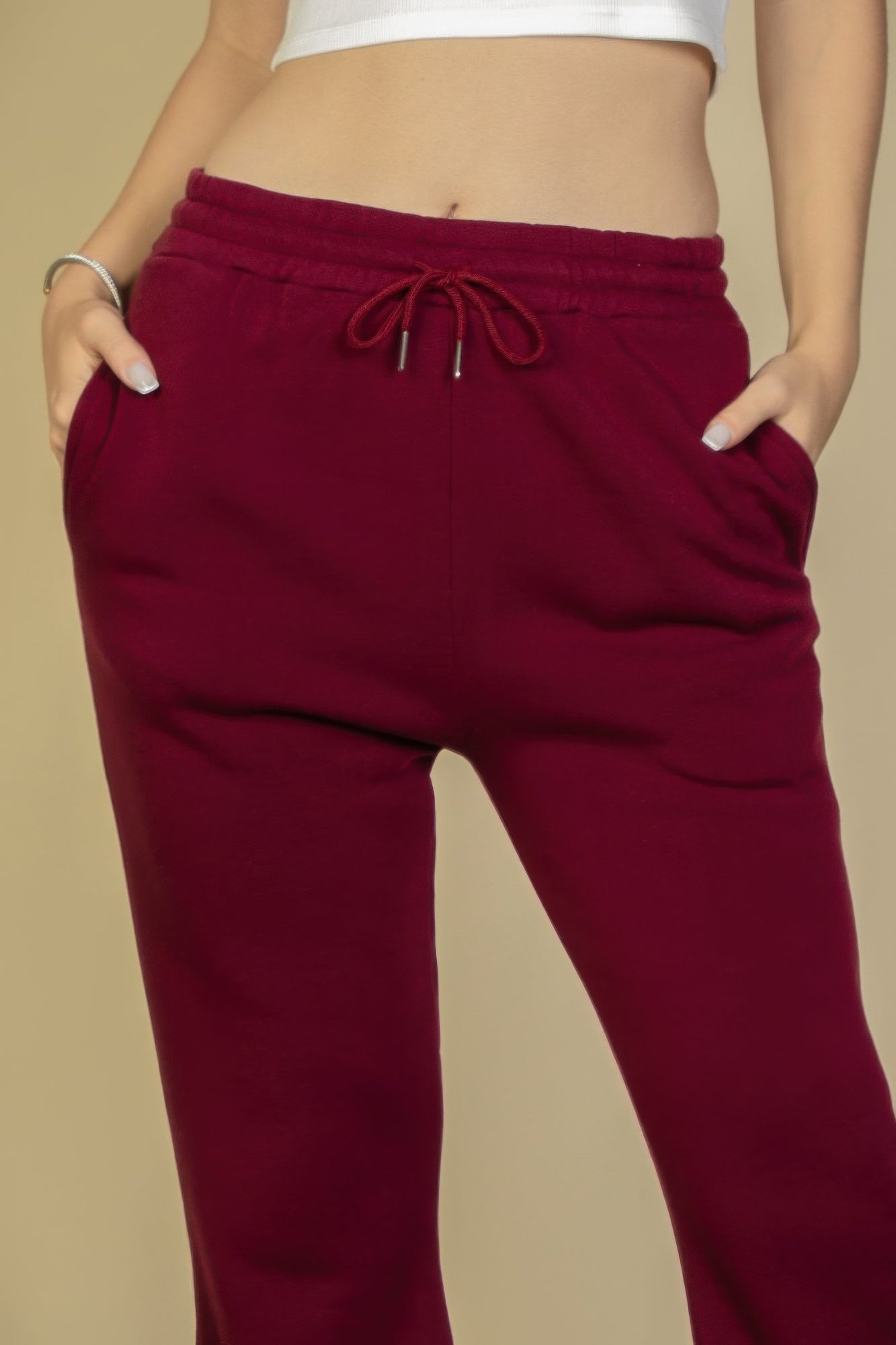 Drawstring Waist Slant Pocket Sweatpants See size chart under “more details” The Fashion Celestial