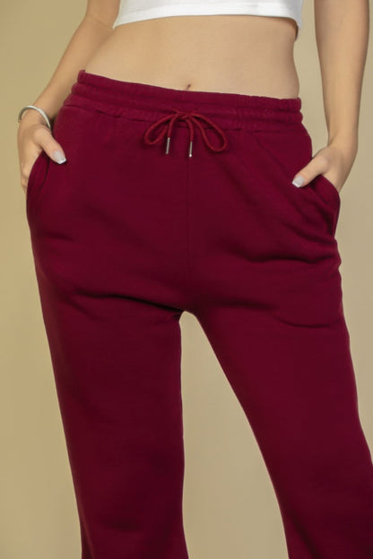 Drawstring Waist Slant Pocket Sweatpants See size chart under “more details” The Fashion Celestial