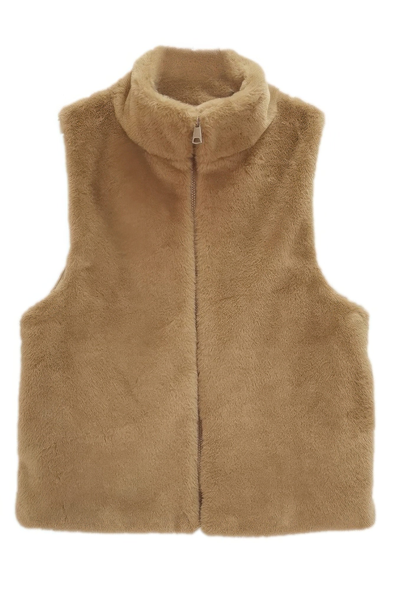 Solid Faux Fur Vest See size chart under “more details” The Fashion Celestial