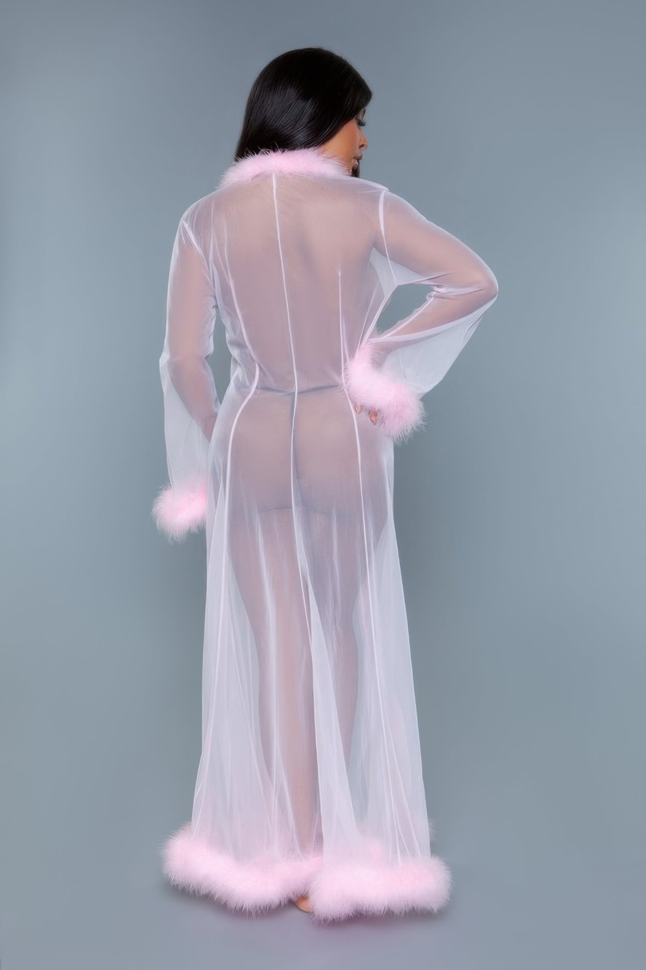 Marabou Robe See size chart under “more details” The Fashion Celestial