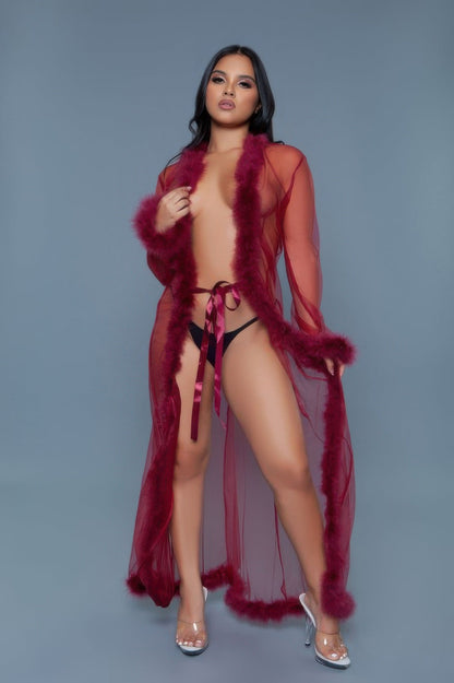 Marabou Robe See size chart under “more details” The Fashion Celestial