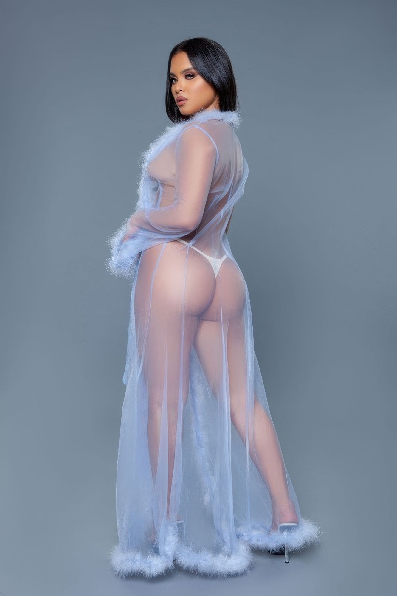 Marabou Robe See size chart under “more details” The Fashion Celestial