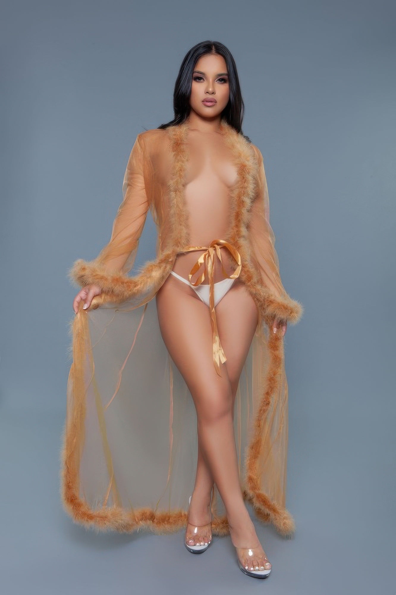 Marabou Robe See size chart under “more details” The Fashion Celestial