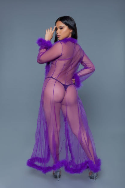 Marabou Robe See size chart under “more details” The Fashion Celestial