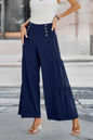Elastic High Waist Wide Leg Long Palazzo Pants See size chart under “more details” The Fashion Celestial