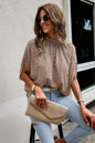 Mock Neck Batwing Sleeve Solid Loose Blouse See size chart under “more details” The Fashion Celestial