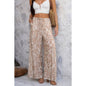 Allover Print Drawstring Pockets Wide Leg Pants See size chart under “more details” The Fashion Celestial