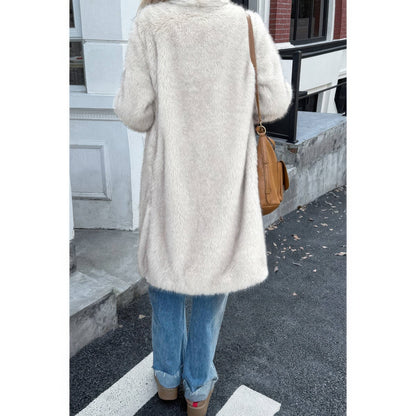 Solid Fluffy Faux Fur Shaggy Long Body Outwear See size chart under “more details” The Fashion Celestial