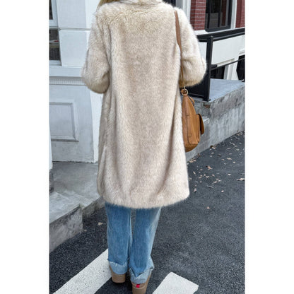 Solid Fluffy Faux Fur Shaggy Long Body Outwear See size chart under “more details” The Fashion Celestial