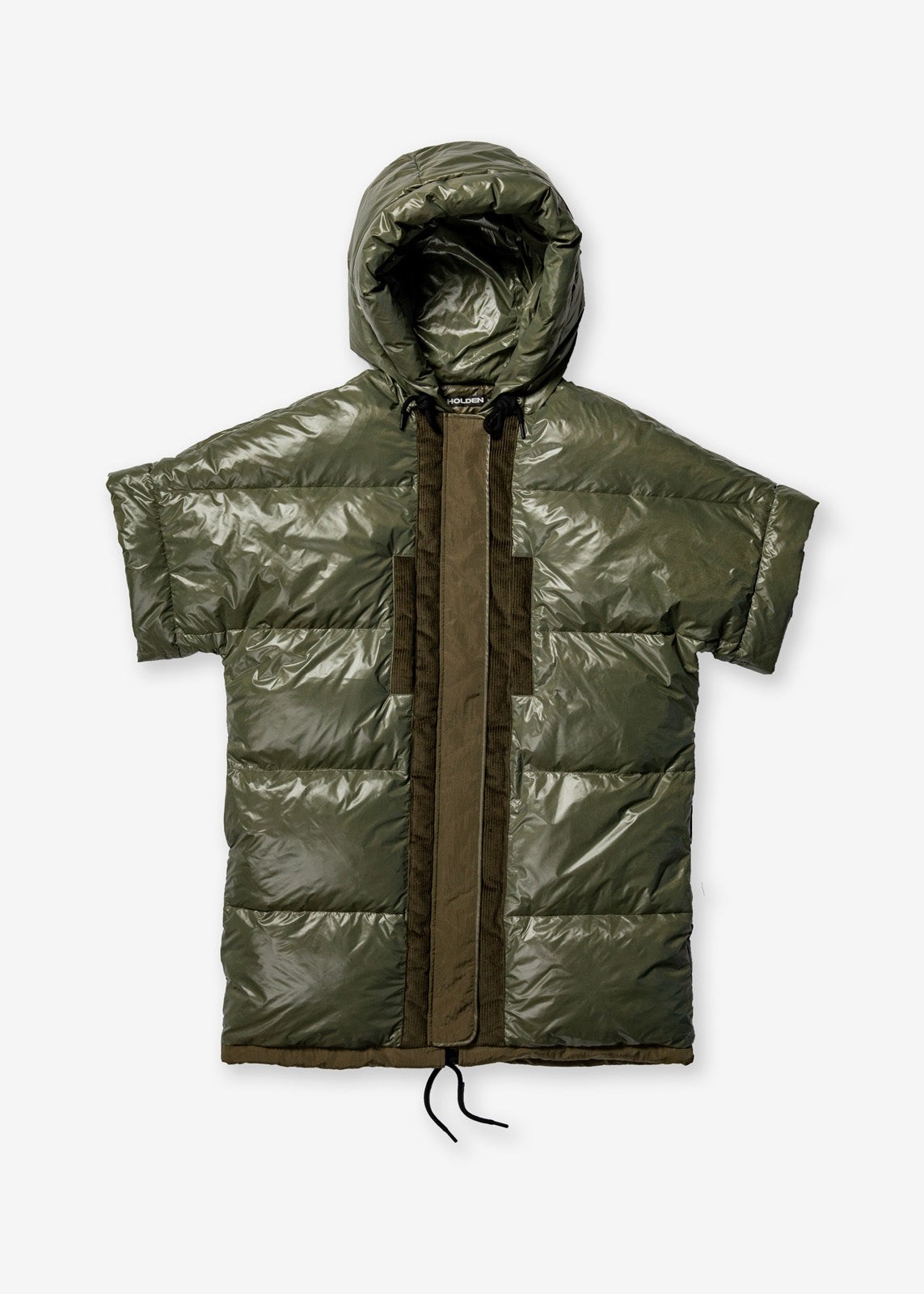 Long Down Vest - Olive Holden Outerwear