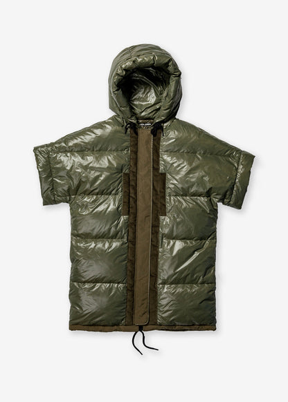 Long Down Vest - Olive Holden Outerwear