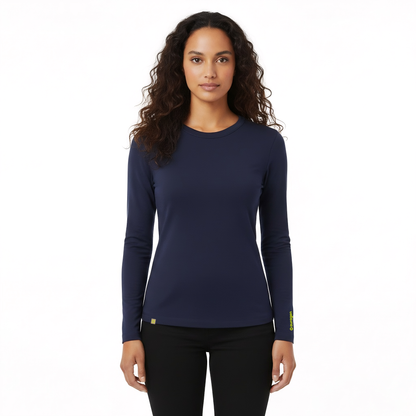 Drew Navy Long Sleeve Crew Auragen