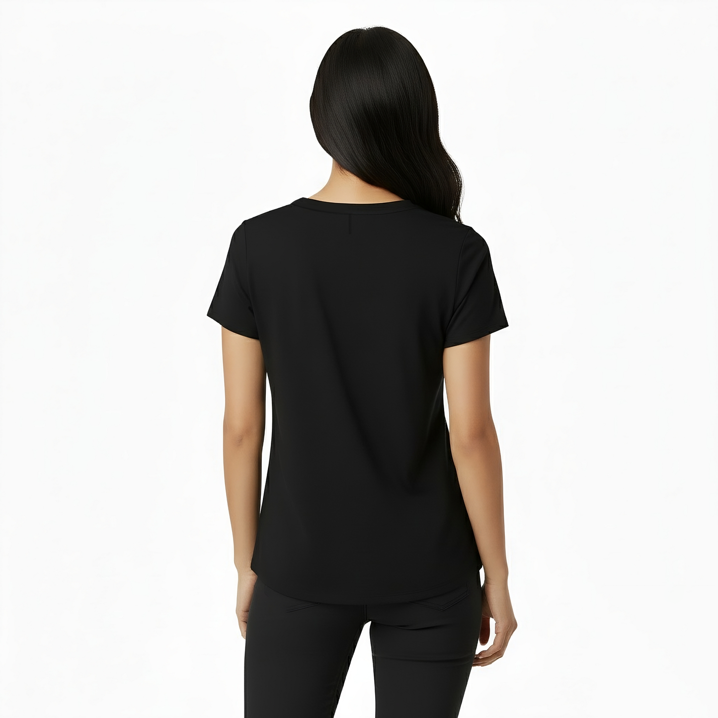 Kenzi Black Short Sleeve Crew Auragen