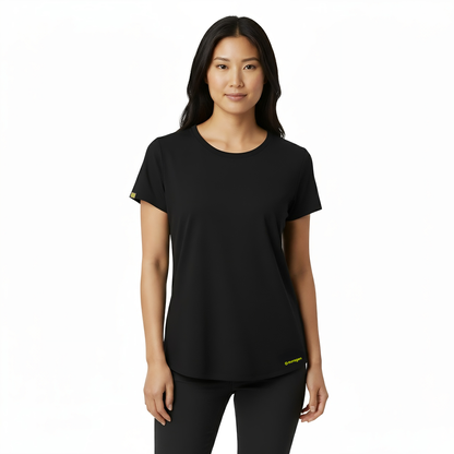 Kenzi Black Short Sleeve Crew Auragen