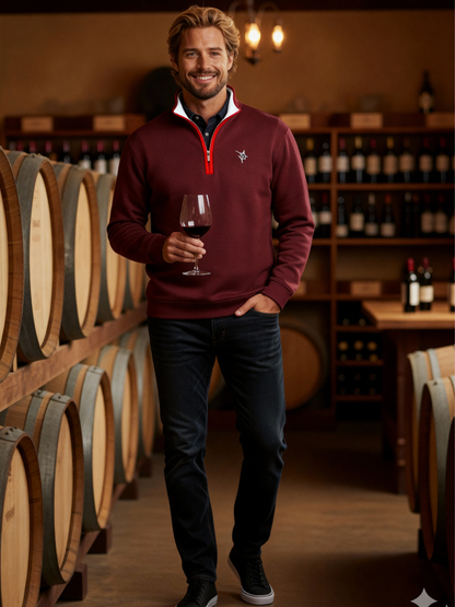 Turnberry Quarter Zip Smooth Knit White Water Life