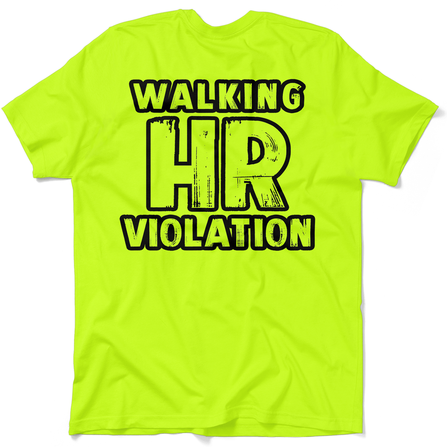 HR Violation - Safety Yellow T-Shirt Armed American Supply
