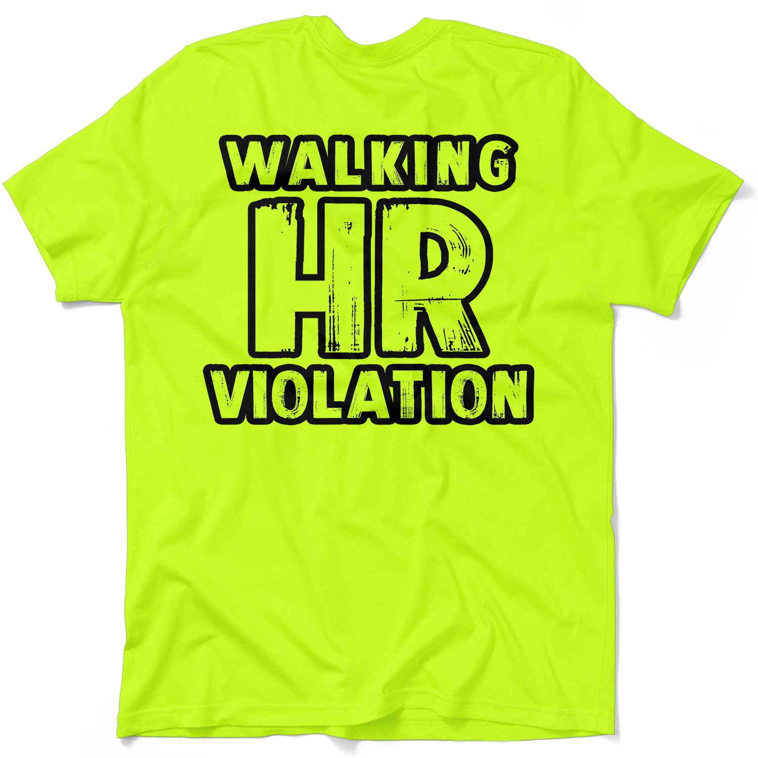 HR Violation - Safety Yellow T-Shirt Armed American Supply